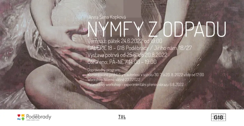 Pozvánka na výstavu Nymfy z odpadu