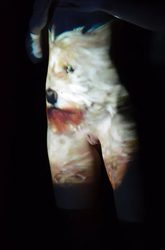Projekce fotografie na tělo